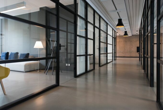 What are the costs associated with glass office partitions